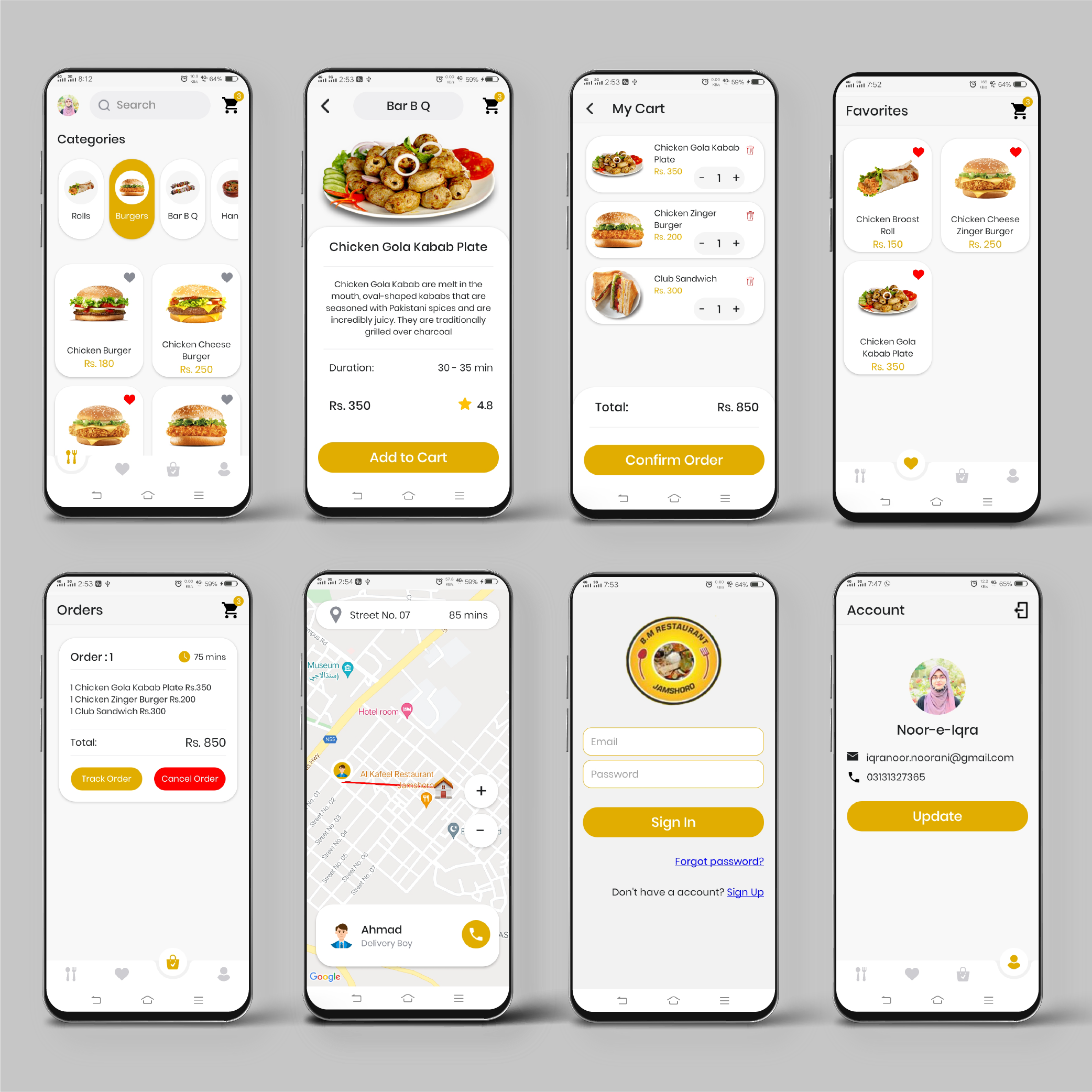 B.M Restaurant App